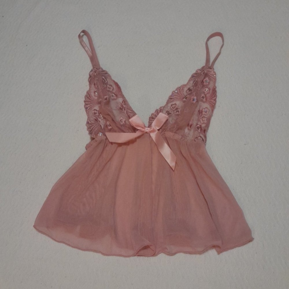 Pink lingerie top